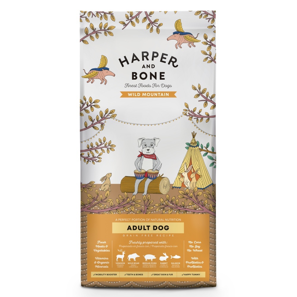 Harper and Bone Dog Adult Large & Medium divoké hory 2 kg