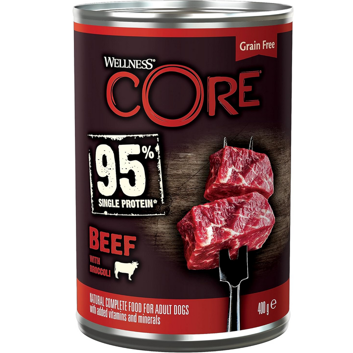 Wellness Core 95% hovězí & brokolice 400 g