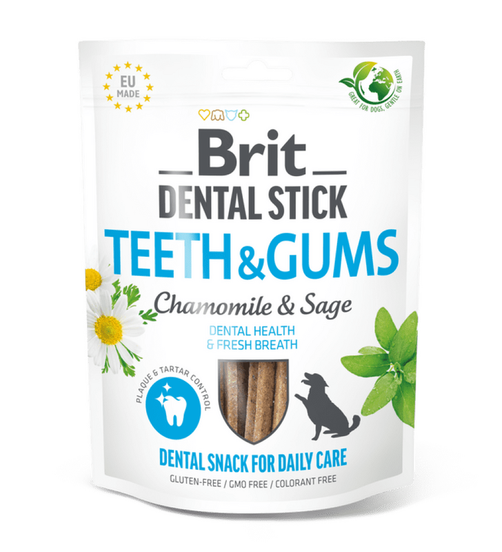 BRIT CARE Dog Dental Stick Teeth & Gums with Chamomile & Sage 7 ks