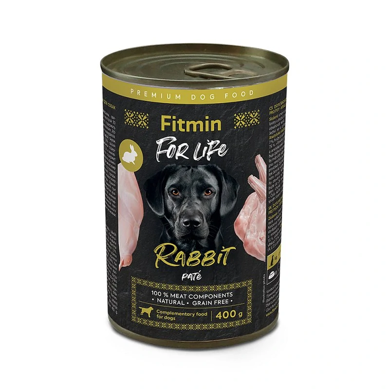 Fitmin dog For Life tin rabbit 6x400g