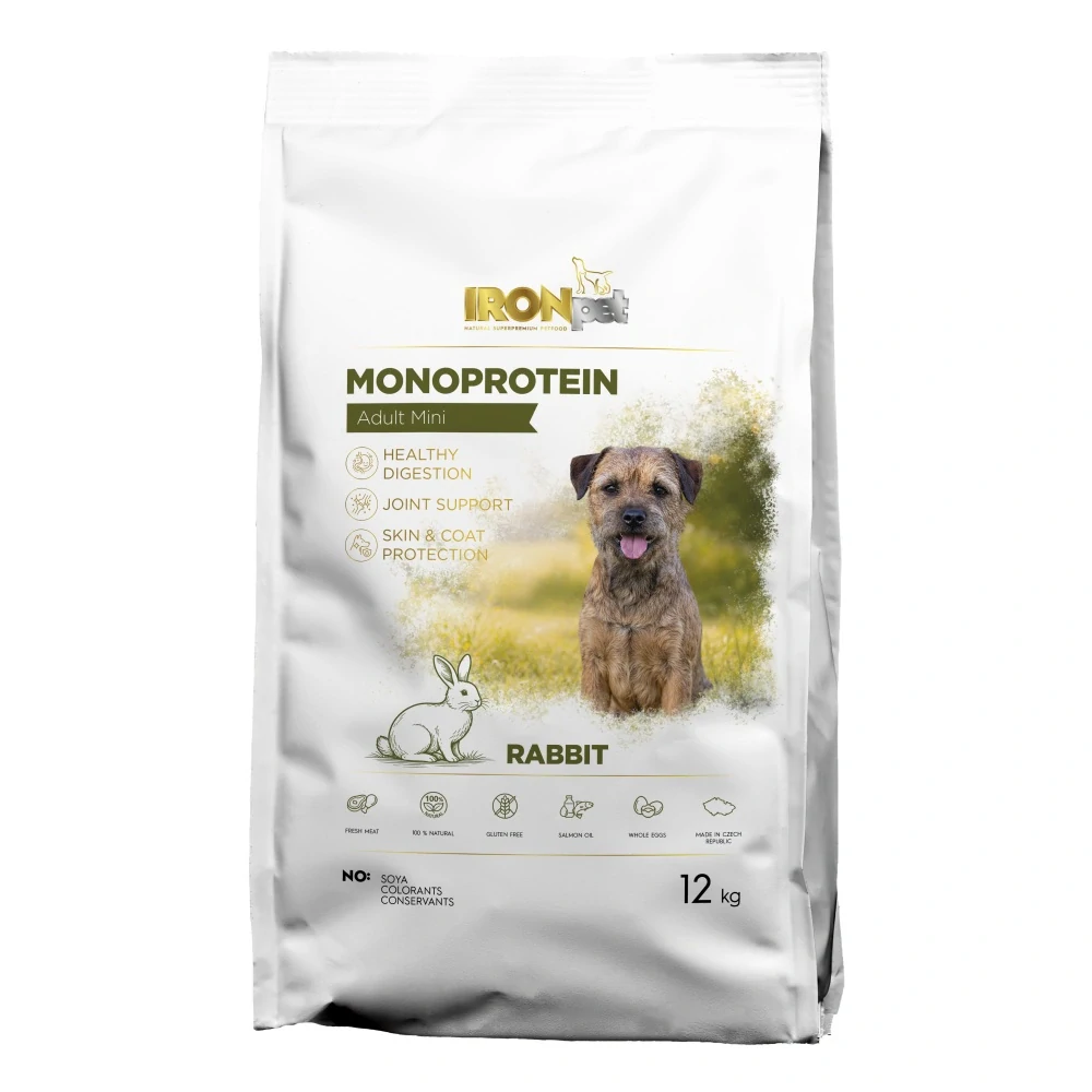 IRONpet Dog Adult Mini Rabbit 12 kg