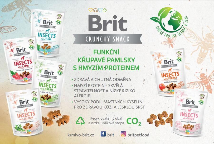 Brit Care Dog Crunchy Cracker Insects with Lamb enriched with Raspberries 200 g