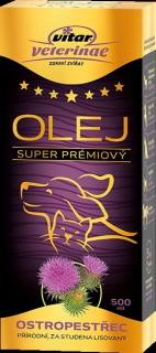 Vitar Veterinae Ostropestřec olej 500 ml