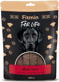 Fitmin For Life Hovězí plátky pamlsek pro psy 200 g