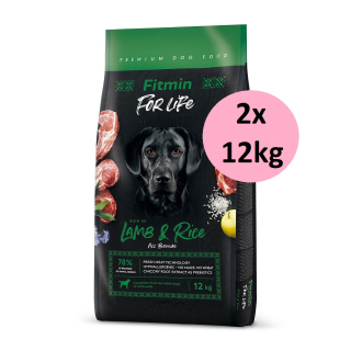 Fitmin For Life Dog Lamb & Rice 2x12 kg