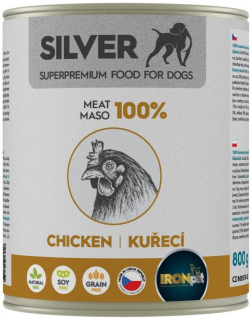 IRONpet Silver Dog Kuřecí 100% masa 800 g
