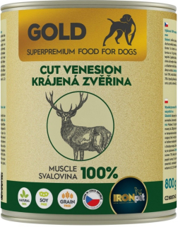 IRONpet Gold Dog Zvěřina krájená svalovina 0,8 kg