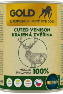 IRONpet Gold Dog Zvěřina krájená svalovina 400 g