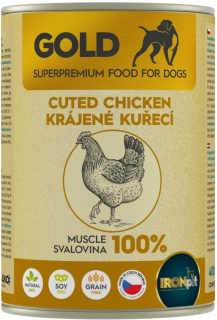 IRONpet Gold Dog Kuřecí krájená svalovina 400 g