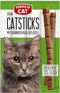 Perfecto Cat Masové tyčky králík & drůbeží 50g (10ks)