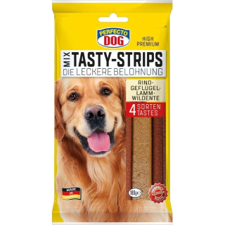 Perfecto dog plátky Mix hovězí, drůbeží,jehně,kachna 20 ks 180 g