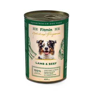 Fitmin Program Konzerva hovězí s jehněčím pro psy 400 g
