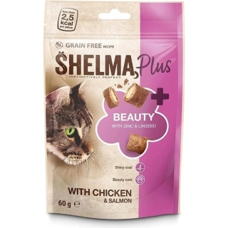 Shelma Cat Snack Beauty polštářky GF 60 g