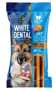 Funkční hypoalergenní dentální tyčinky pro psy s rýží a hovězím masem LARGE 7ks
