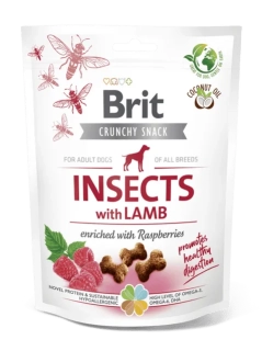 Brit Care Dog Crunchy Cracker Insects with Lamb enriched with Raspberries 200 g