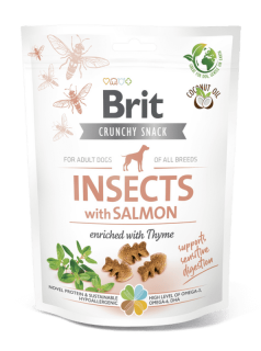 Brit Care Dog Crunchy Cracker. Insects with Salmon enriched with Thyme 200 g