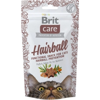 Brit care cat snack hairball kachna 50 g