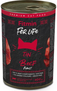 Fitmin For Life pro dospělé kočky hovězí 0,4 kg